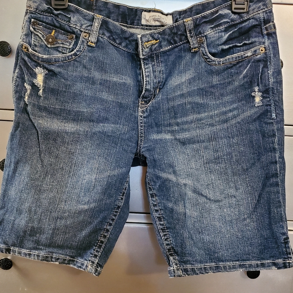 Aeropostale Bermuda Jean Shorts